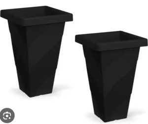 Kit com 2 Vasos Roma Quadrado 16,5lts