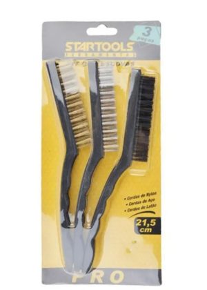 Kit c/3pcs Escova de Aço